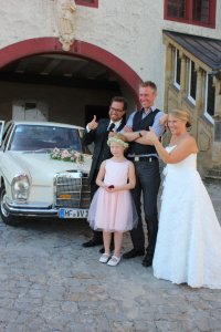 Mercedes W108 Oldtimer Hochzeitsauto