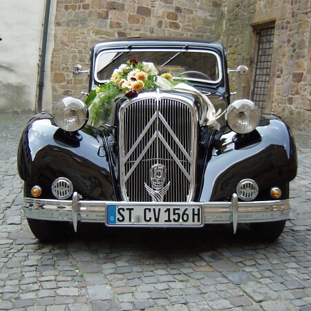 Citroen 15CV Oldtimer Hochzeitsauto