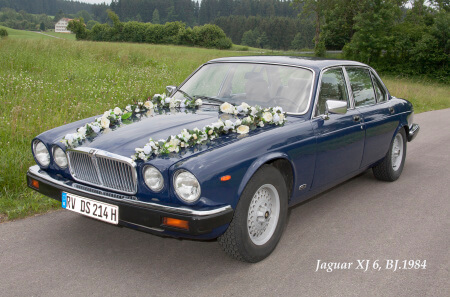 Jaguar Oldtimer Hochzeitsauto