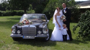 Mercedes Oldtimer Hochzeitsauto