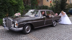 Mercedes Oldtimer Hochzeitsauto