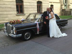 Mercedes Oldtimer Hochzeitsauto