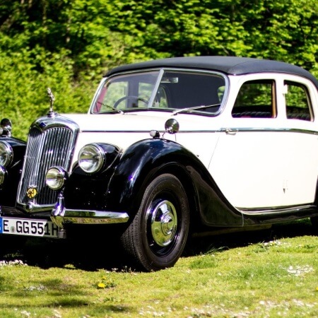 Riley Oldtimer Hochzeitsauto