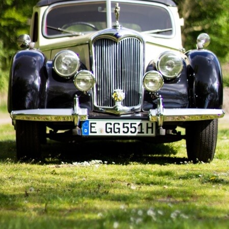 Riley Oldtimer Hochzeitsauto