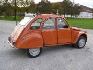 2 cv Ente Oldtimer Hochzeitsauto