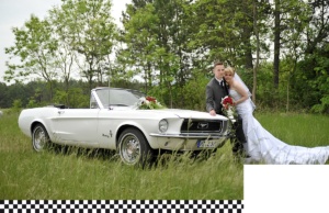 Ford Mustang Oldtimer Hochzeitsauto