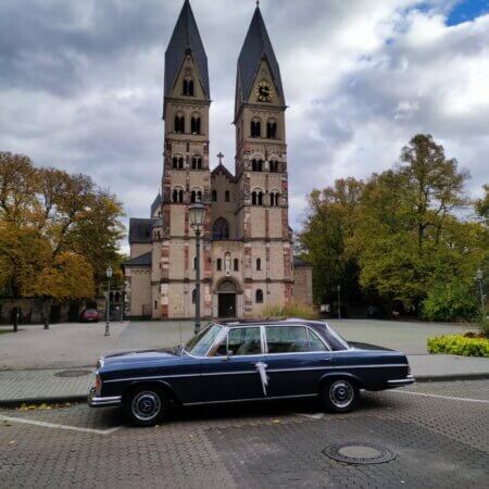 Mercedes 300 SEL Oldtimer Hochzeitsauto Oldtimerzentrale