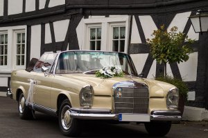 Mercedes Cabrio Oldtimer Hochzeitsauto