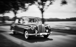 Mercedes-Benz-Oldtimer-Hochzeitsauto