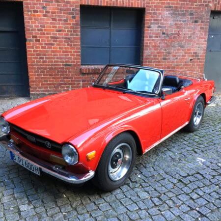 Triumph-TR6 Oldtimer Hochzeitsauto